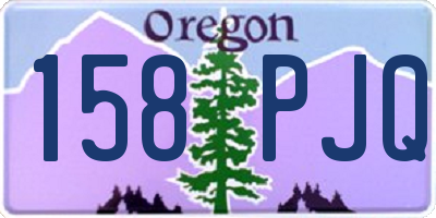 OR license plate 158PJQ