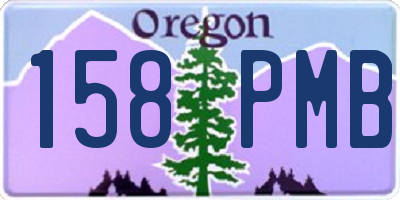 OR license plate 158PMB