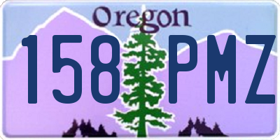 OR license plate 158PMZ