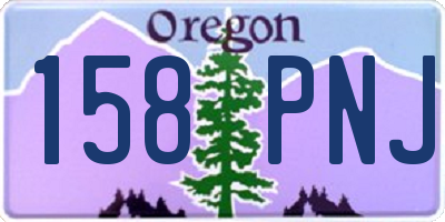 OR license plate 158PNJ