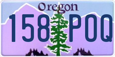 OR license plate 158POQ