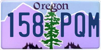 OR license plate 158PQM