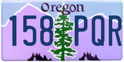 OR license plate 158PQR