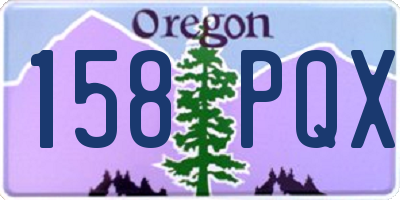 OR license plate 158PQX