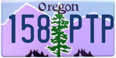 OR license plate 158PTP