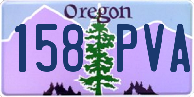 OR license plate 158PVA