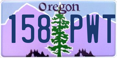 OR license plate 158PWT