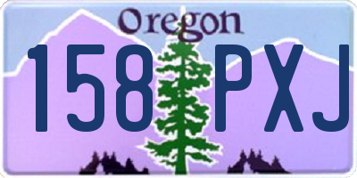OR license plate 158PXJ