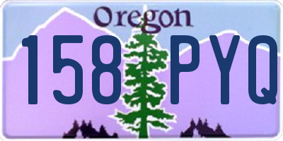 OR license plate 158PYQ