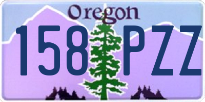 OR license plate 158PZZ