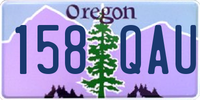 OR license plate 158QAU