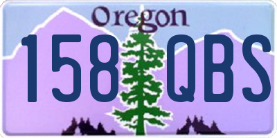 OR license plate 158QBS