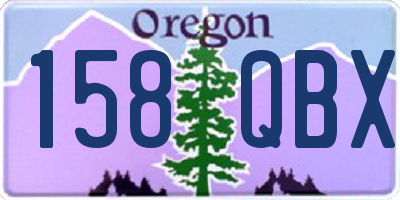 OR license plate 158QBX
