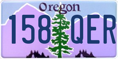 OR license plate 158QER