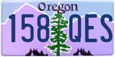 OR license plate 158QES