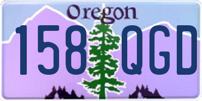 OR license plate 158QGD