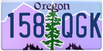 OR license plate 158QGK