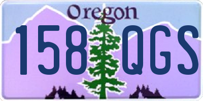 OR license plate 158QGS