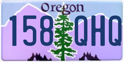 OR license plate 158QHQ