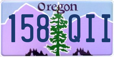 OR license plate 158QII