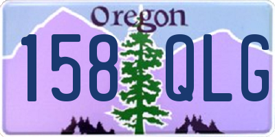 OR license plate 158QLG