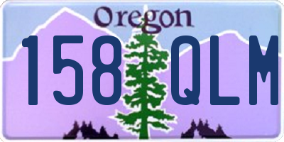 OR license plate 158QLM