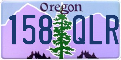 OR license plate 158QLR
