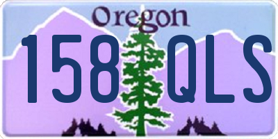 OR license plate 158QLS