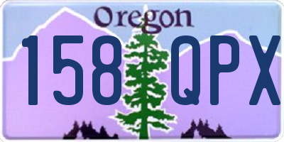 OR license plate 158QPX