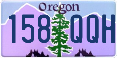 OR license plate 158QQH