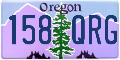OR license plate 158QRG