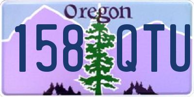 OR license plate 158QTU