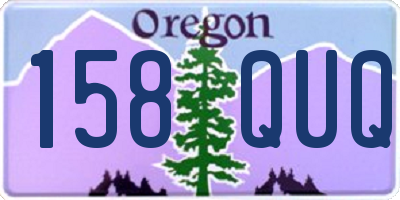 OR license plate 158QUQ