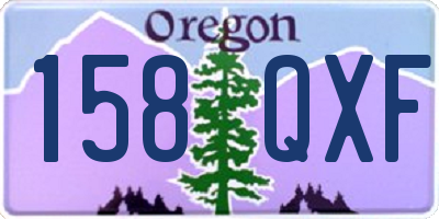 OR license plate 158QXF