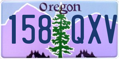 OR license plate 158QXV
