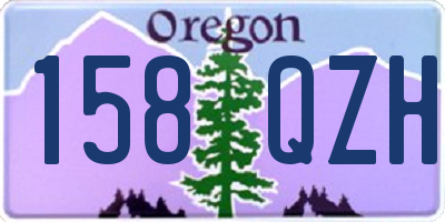 OR license plate 158QZH