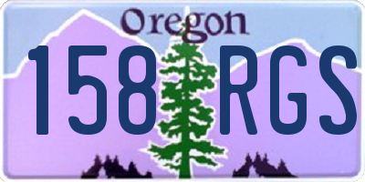 OR license plate 158RGS