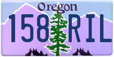 OR license plate 158RIL