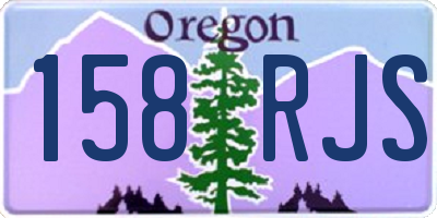 OR license plate 158RJS