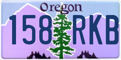 OR license plate 158RKB