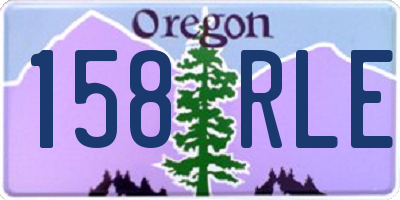 OR license plate 158RLE