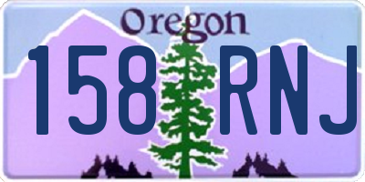 OR license plate 158RNJ