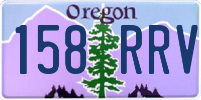 OR license plate 158RRV