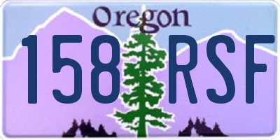 OR license plate 158RSF