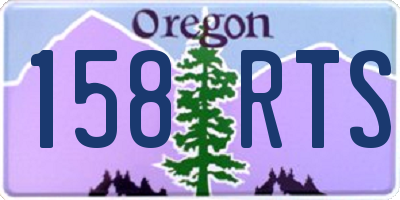 OR license plate 158RTS