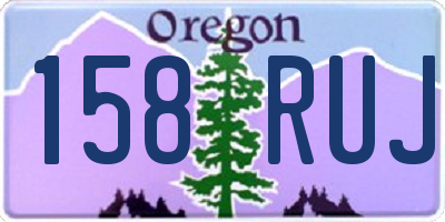 OR license plate 158RUJ