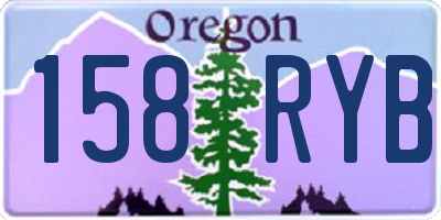 OR license plate 158RYB