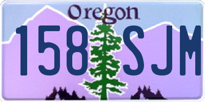 OR license plate 158SJM
