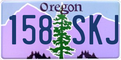 OR license plate 158SKJ