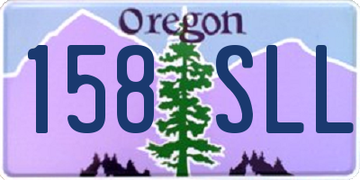 OR license plate 158SLL
